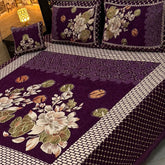 Fancy Velvet Bed Sheet Set - 4 Pieces  FVB 252
